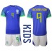 Brazilië Richarlison #9 Babykleding Uitshirt Kinderen WK 2022 Korte Mouwen (+ korte broeken)